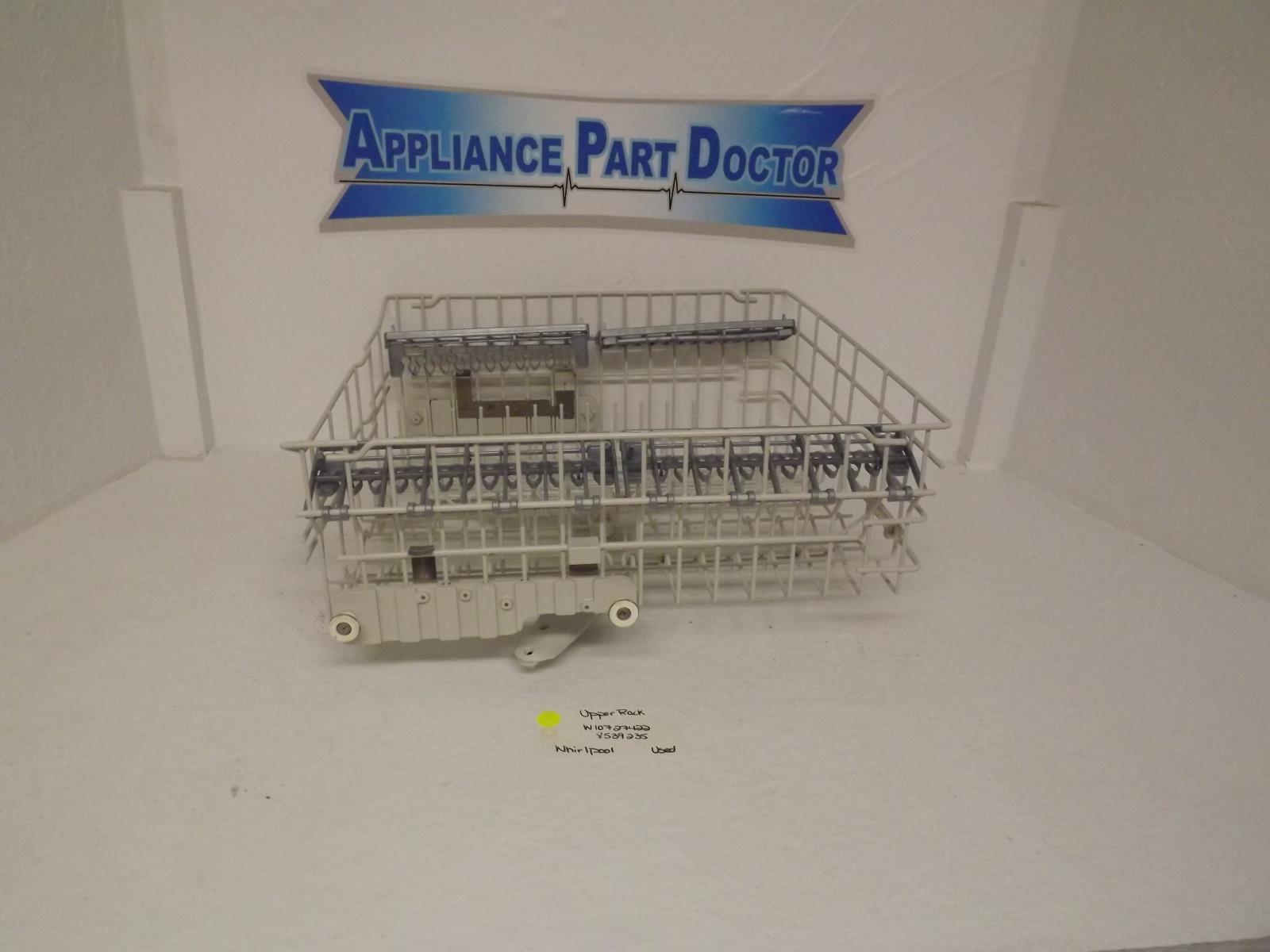 Whirlpool Dishwasher W10727422 8539235 Upper Rack Used Whirlpool Dishwasher W10727422 8539235 Upper Rack Used